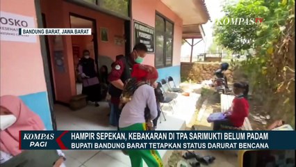 Masuk Hari ke-7, Kebakaran di TPA Sarimukti Bandung Belum Padam