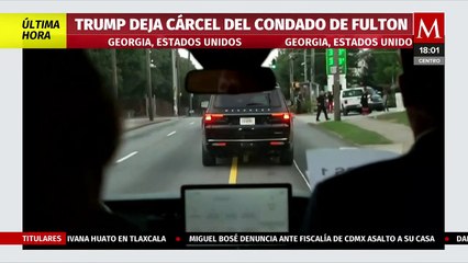 Donald Trump pasó menos de media hora detenido; sale de la cárcel del condado de Fulton