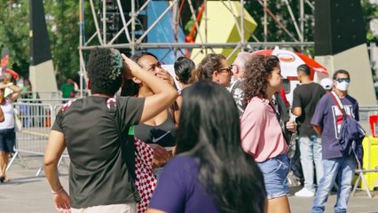 Travessia do maior highline urbano das Américas, em São Paulo