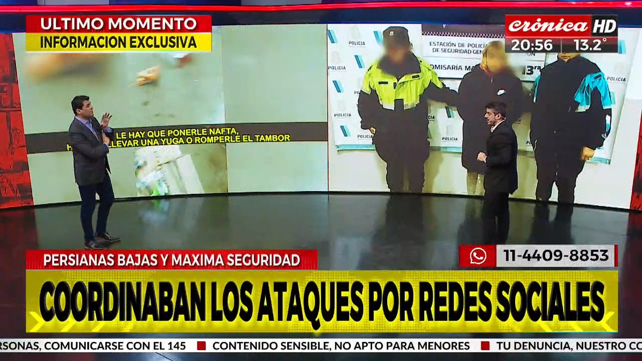 Estos son los detenidos por los audios exclusivos de Crónica HD