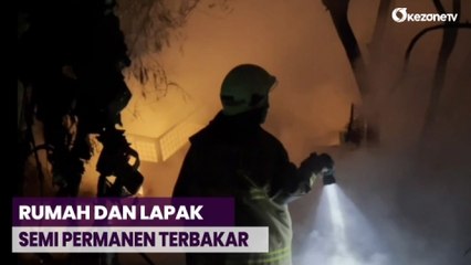 Warga Bakar Sampah, Rumah dan Lapak Semi Permanen Terbakar di Cakung