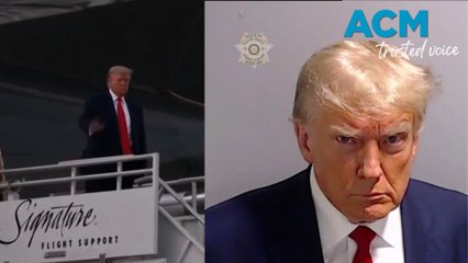 Trump speaks after historic arrest, mugshot released.