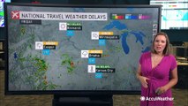 Storms to cause some travel delays for one of the final Fridays of summer