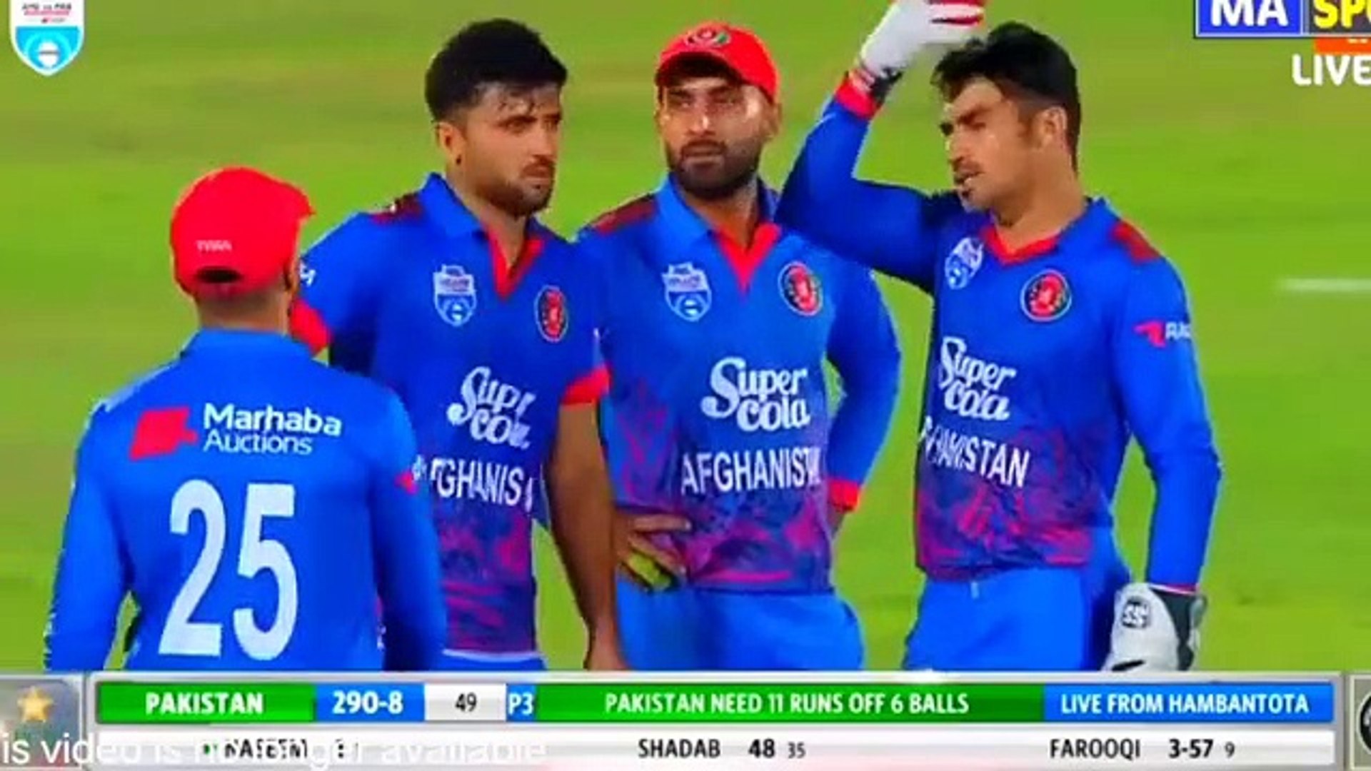 Thrilling Showdown Naseem Shahs Spectacular Last Two Overs Secures Victory for Pakistan Against Afghanistan - 2nd ODI Highlights 2023