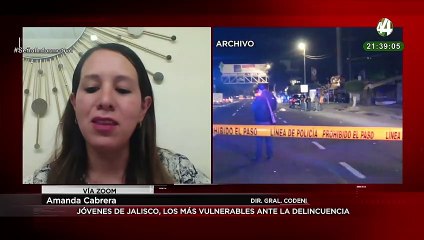 Amanda Cabrera explica porque los jóvenes de Jalisco son los más vulnerables ante la delincuencia