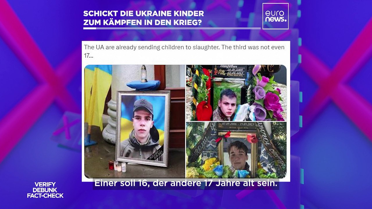 Faktencheck: Schickt die Ukraine Kinder als Soldaten in den Krieg?