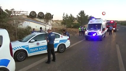 Gaziantep'te kontrolden çıkan hafriyat kamyonu aracı biçti: 1 ölü, 3 yaralı