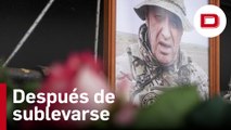 El jefe del grupo Wagner recibe el adiós de los rusos tras estrellarse su avión
