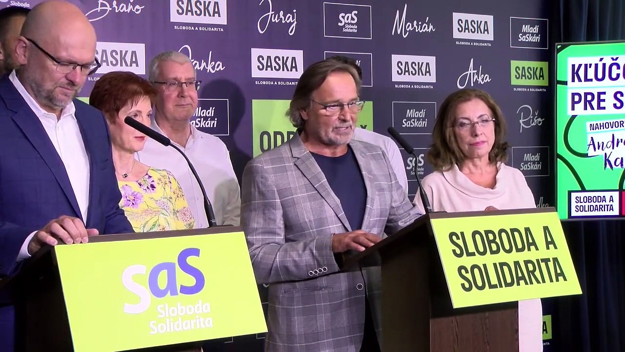 ZÁZNAM: TK predsedu strany SaS Richarda Sulíka