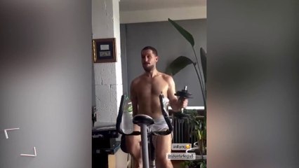 Uraz Kaygılaroğlu, spor yaptığı anları paylaştı