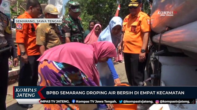 BPBD Kota Semarang Droping Air Bersih di Empat Kecamatan