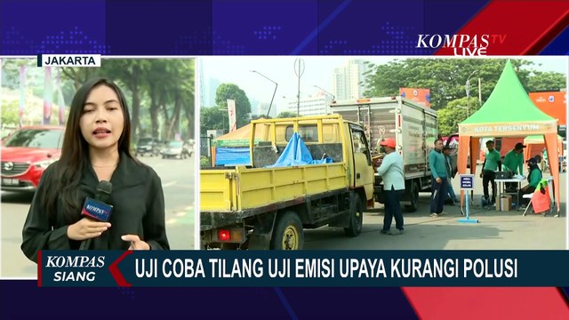 Perdana Hari Ini, Begini Proses Uji Coba Tilang Uji Emisi di Jalan Asia Afrika Jakarta!