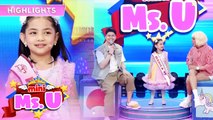 Vice and Vhong are entertained by Mini Miss U Alycia's talents | It's Showtime Mini Miss U
