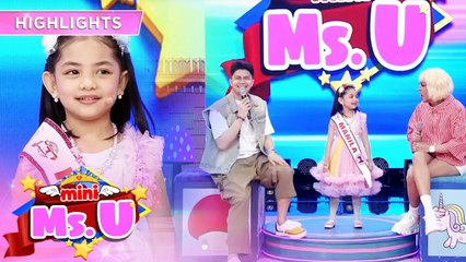 Vice and Vhong are entertained by Mini Miss U Alycia's talents | It's Showtime Mini Miss U