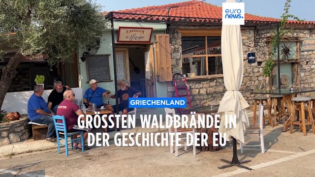 Rekord-Waldbrand in Griechenland: 73.000 Hektar Land zerstört