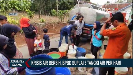5 Kecamatan di Sukabumi Alami Kekeringan, BPBD Suplai 3 Tangki Air Bersih Setiap Hari