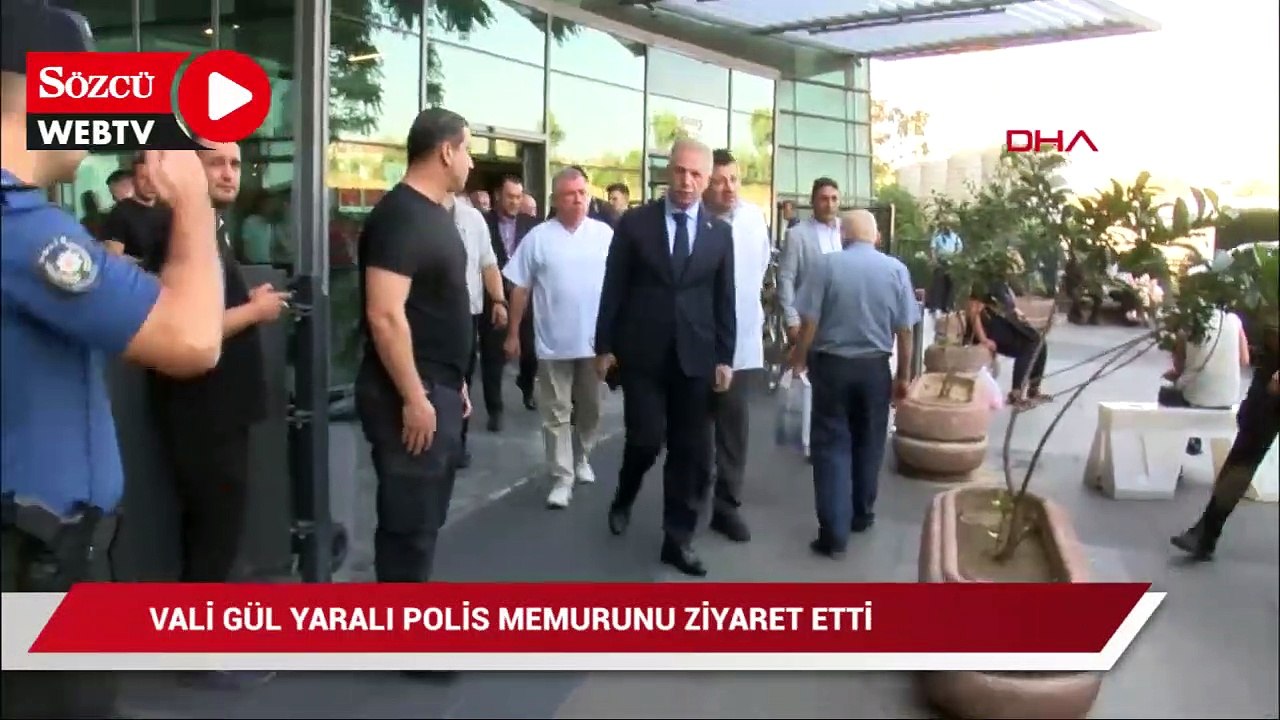 Vali Gül yaralı polis memurunu ziyaret etti