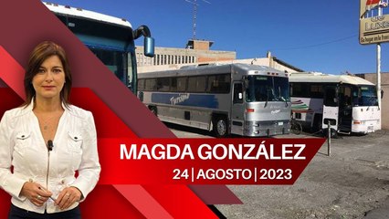 Piden apoyo al gobierno de México para que los migrantes no usen autobuses piratas. Magda González, 24 de agosto de 2023