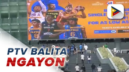 Sitwasyon sa PH Arena ilang oras bago ang opening ng FIBA World Cup