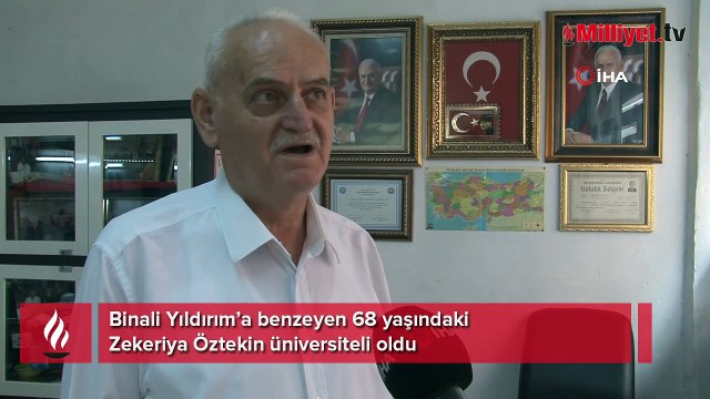 Binali Yıldırım’a benzerliğiyle gündemde: Üniversiteli oldu