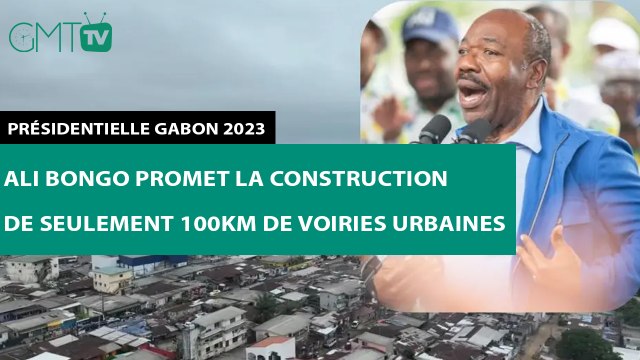 [#Reportage] Présidentielle Gabon 2023 : Ali Bongo promet la construction de seulement 100km de voiries urbaines