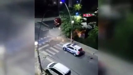 İstanbul'da çocukların pompalı tüfekli kavgası kamerada