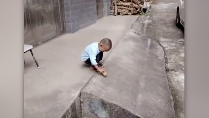 Miniklerin eğlenceli anları sosyal medyada