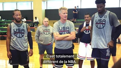 USA - Kerr : "Entraîner les USA, c'est totalement différent de la NBA"
