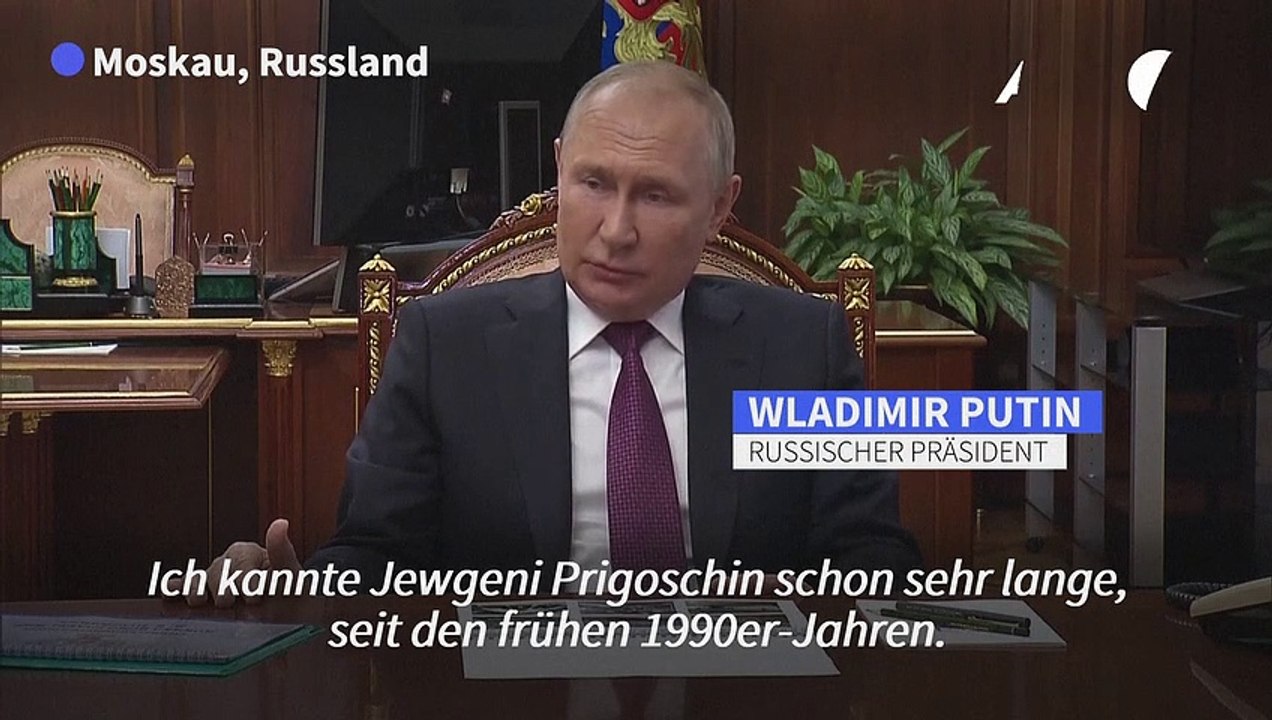 Putin: 'Prigoschin hat schwere Fehler begangen'