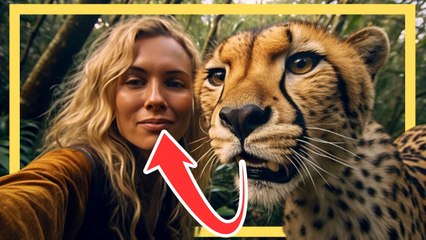 Wilder Gepard erkennt Frau, die ihm vor Jahren das Leben gerettet hat