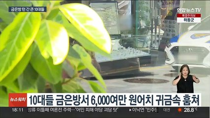 "오늘 한탕 하자" 40초 만에 귀금속 6천만원어치 털어