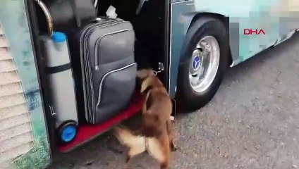 Gaziantep'te otobüste uyuşturucu ele geçirildi, 1 şüpheli gözaltına alındı