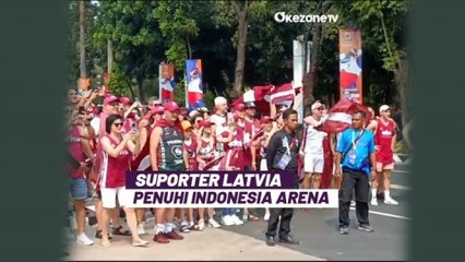 Jauh-Jauh Datang ke Jakarta, Suporter Latvia Ramaikan Indonesia Arena di FIBA World Cup 2023
