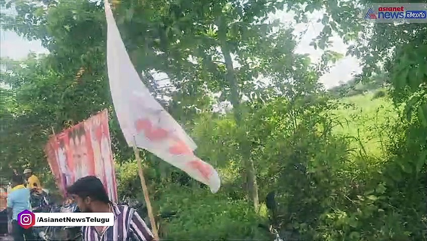 లోకేష్ పాదయాత్రలో జూ.ఎన్టీఆర్ జెండాలు... నూజివీడులో యువకుల హల్ చల్...