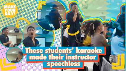These students’ karaoke made their instructor speechless | Make Your Day