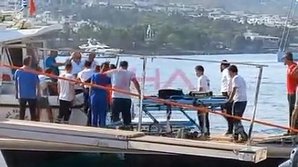 Yoros Adası'nda tekne kazasında yaralanan Ali Sabancı ve Vuslat Doğan Sabancı'nın Bodrum'a getirilişi