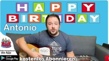Happy Birthday, Antonio! Geburtstagsgrüße an Antonio