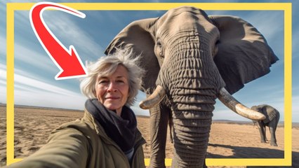 जंगली हाथी ने वर्षों पहले अपने मानव जीवन रक्षक को पहचान लिया