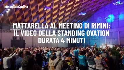 Mattarella al Meeting di Rimini: il video della standing ovation durata 4 minuti