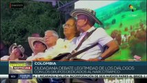 Colombianos debaten legitimidad de los diálogos con grupos dedicados al narcotráfico