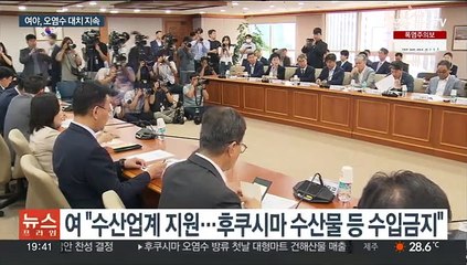 "괴담선동" "공동정범"…여야, 엇갈린 '오염수 행보'