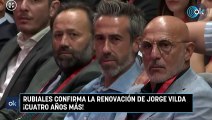 Rubiales confirma la renovación de Jorge Vilda ¡cuatro años más!