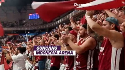 Aksi Suporter Latvia Guncang Indonesia Arena di Laga Pembuka FIBA World Cup 2023