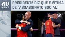Rubiales descarta sair do cargo após beijo em jogadora espanhola