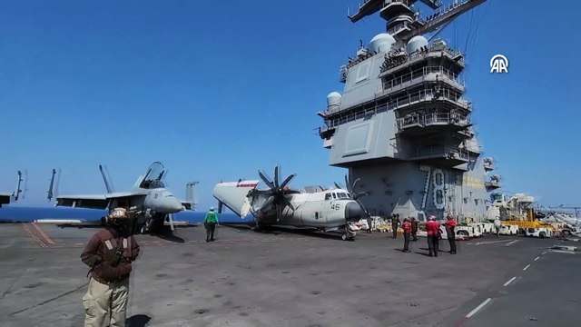 Baykar Yönetim Kurulu Başkanı Selçuk Bayraktar, ABD uçak gemisine konuk oldu