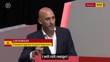 Download Video: 'I will not resign, I will not resign!' - Rubiales emphatically rebukes calls to step down