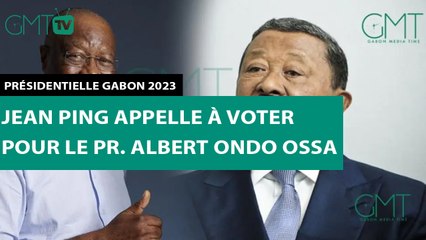 [#Reportage]  Présidentielle Gabon 2023 : Jean Ping appelle à voter pour le Pr. Albert Ondo Ossa