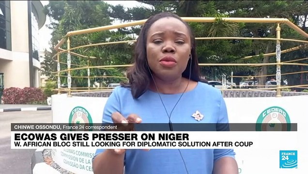Ecowas says committed to diplomatic solution to Niger coup crisis