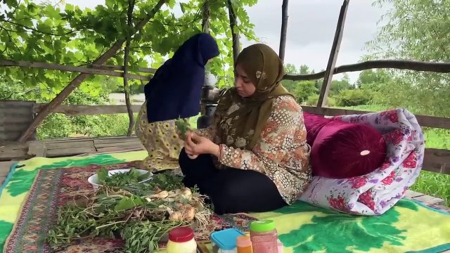 village life - daily routine village life - cooking rural style food