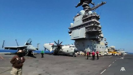 Selçuk Bayraktar, Amerikan uçak gemisinde